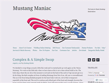 Tablet Screenshot of mustangmaniac.org